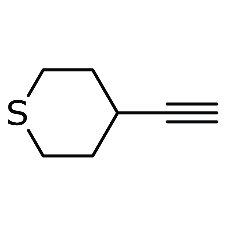 Structure of 1100509-34-9 | 4-Ethynyltetrahydro-2H-thiopyran