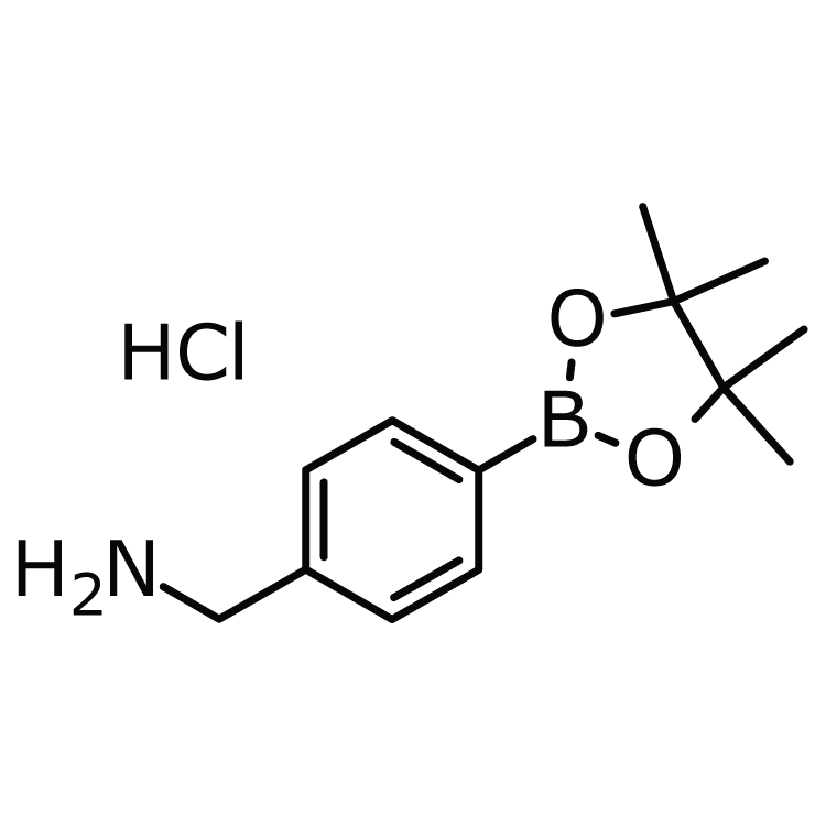 Structure of 850568-55-7 | 4-Aminomethylphenylboronic acid pinacol ester hydrochloride
