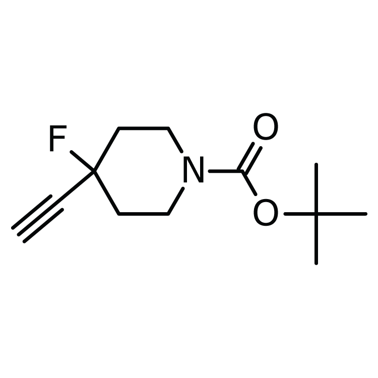 Structure of 191327-86-3 | 1-Boc-4-ethynyl-4-fluoropiperidine