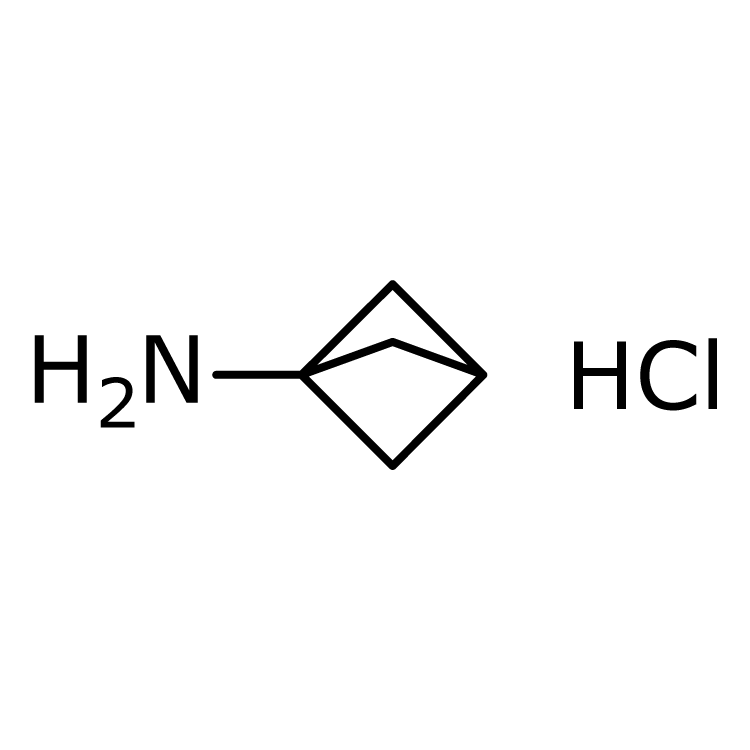 Structure of 22287-35-0 | Bicyclo[1.1.1]pentan-1-amine, hydrochloride (1:1)