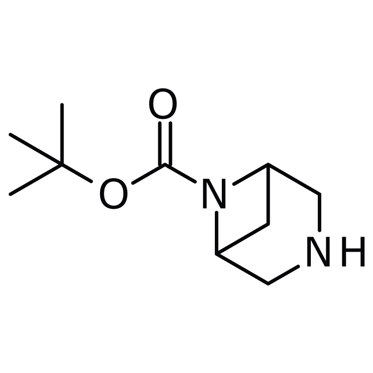 Structure of 869494-16-6 | 6-Boc-3,6-diaza-bicyclo[3.1.1]heptane