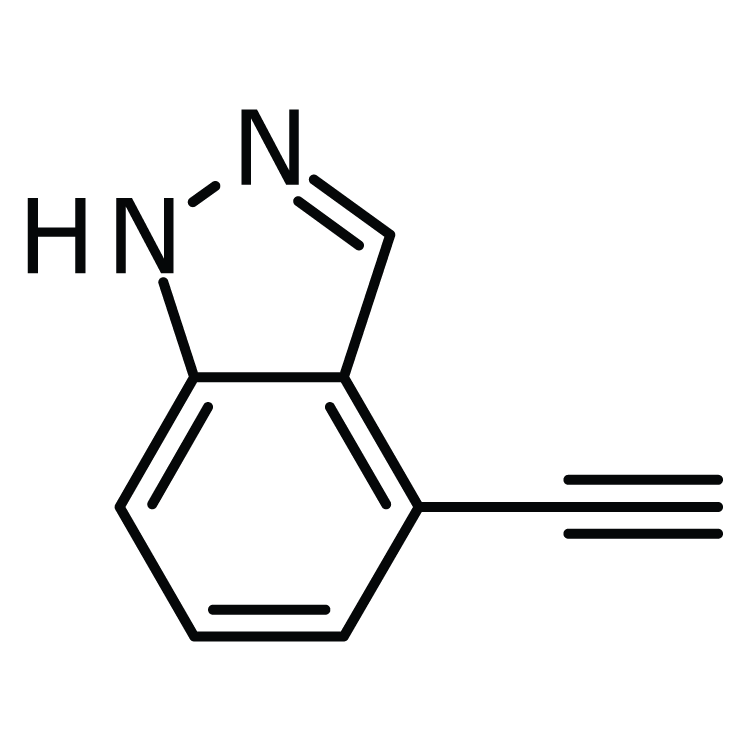 Structure of 1093847-83-6 | 4-Ethynyl-1H-indazole