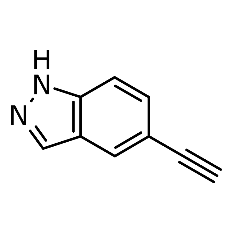 Structure of 403660-57-1 | 5-Ethynyl-1H-indazole