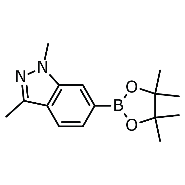 Structure of 1300582-61-9 | 1,3-Dimethyl-1H-indazole-6-boronic acid pinacol ester