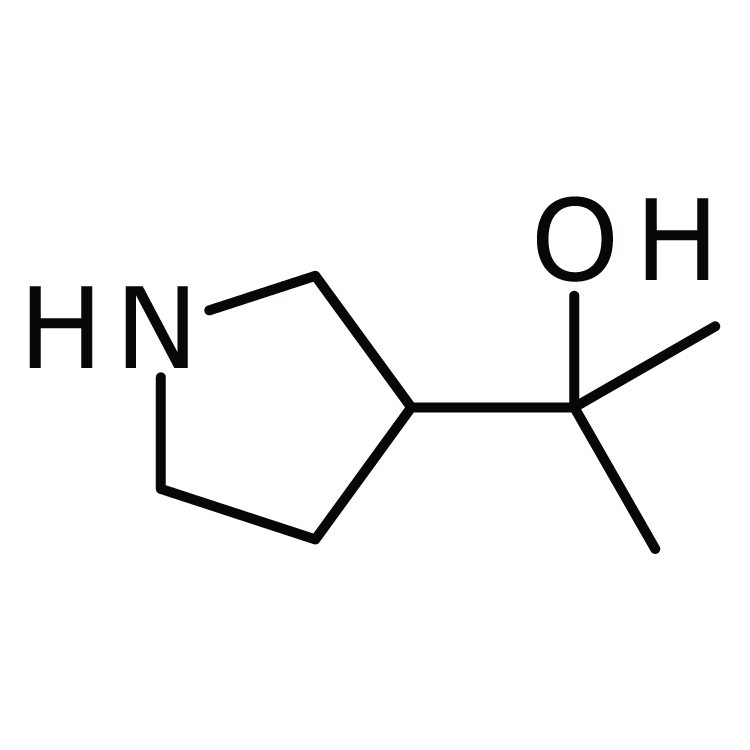 Structure of 351369-41-0 | 2-(3-Pyrrolidinyl)-2-propanol