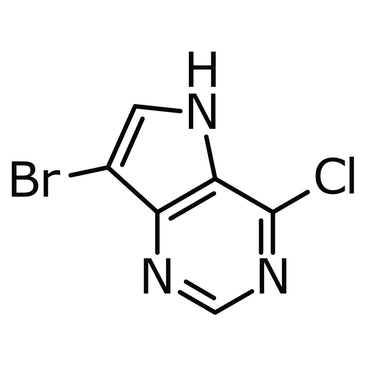 Structure of 1032650-41-1 | 7-Bromo-4-chloro-5H-pyrrolo-[3,2-d]pyrimidine
