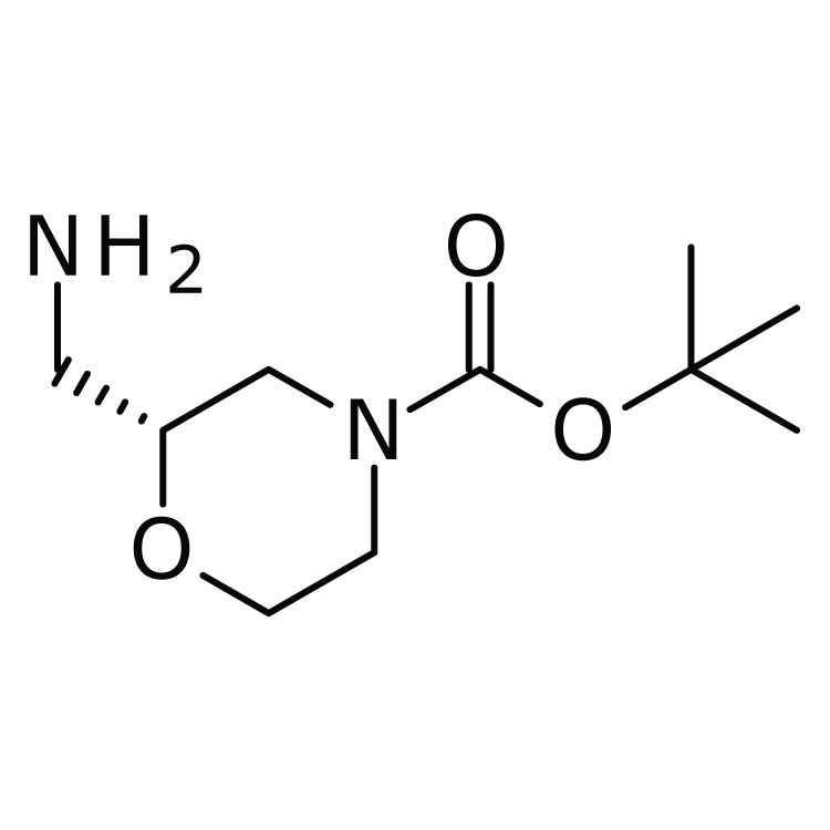 Structure of 879403-42-6 | (S)-2-Aminomethyl-4-Boc-morpholine