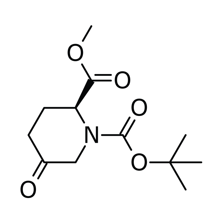 Structure of 915976-31-7 | 1-tert-Butyl 2-methyl (2S)-5-oxopiperidine-1,2-dicarboxylate