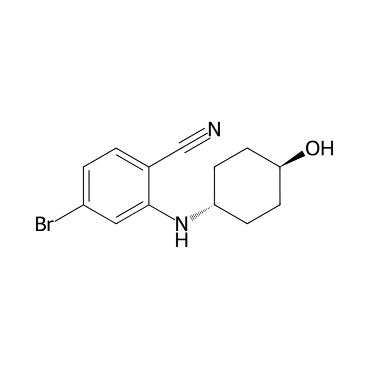 4-bromo-2-[(trans-4-hydroxycyclohexyl)amino]benzonitrile