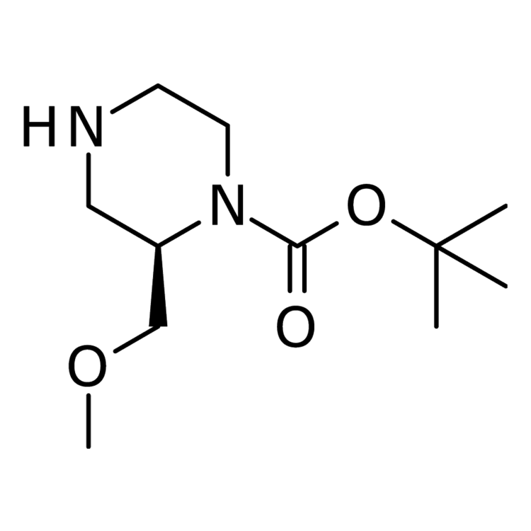 Structure of 1023301-73-6 | tert-butyl (2R)-2-(methoxymethyl)piperazine-1-carboxylate