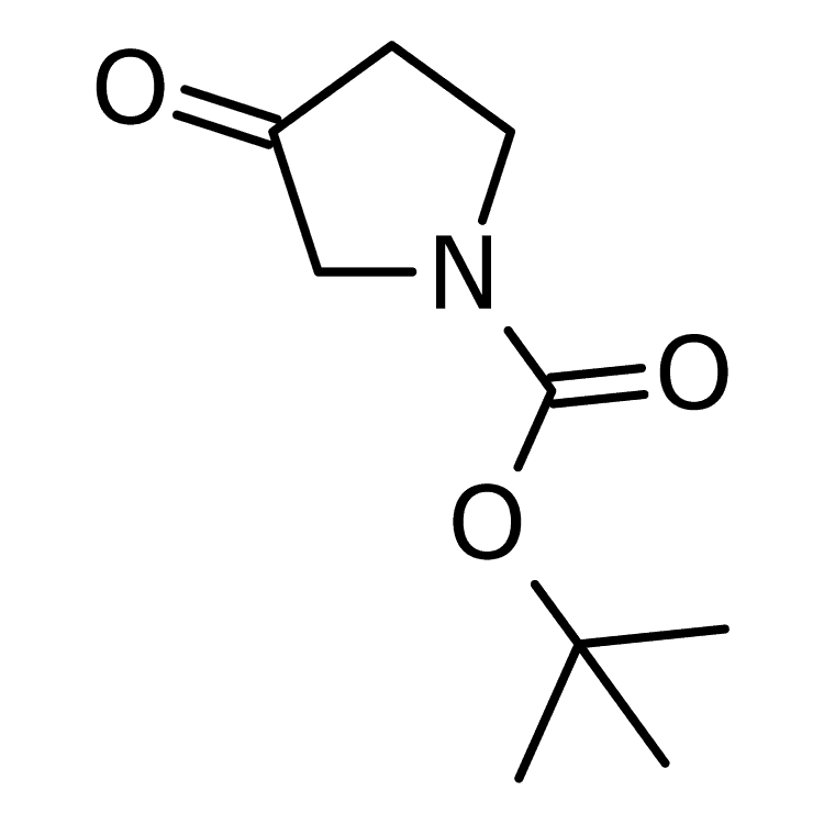 Structure of 101385-93-7 | 1-Boc-3-pyrrolidinone
