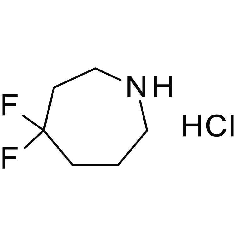 Structure of 1160721-05-0 | 4,4'-Difluorohexahydro-1H-azepine hydrochloride