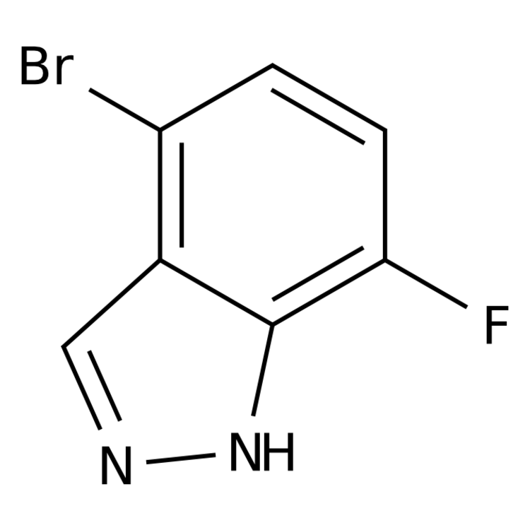 Structure of 1186334-63-3 | 4-Bromo-7-fluoro-1H-indazole