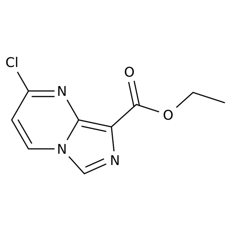 Structure of 1250998-26-5 | ethyl 2-chloroimidazo[1,5-a]pyrimidine-8-carboxylate
