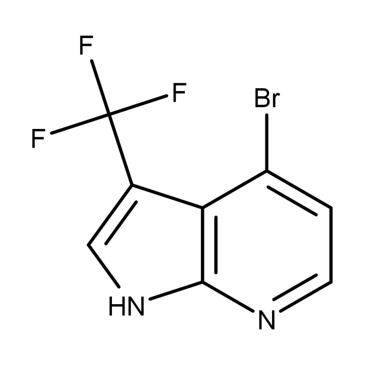 Structure of 1256824-06-2 | 4-Bromo-3-(trifluoromethyl)-1H-pyrrolo[2,3-b]pyridine