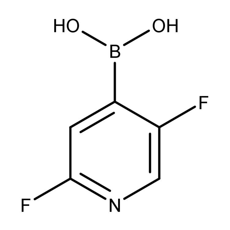 Structure of 1263375-23-0 | (2,5-Difluoropyridin-4-yl)boronic acid