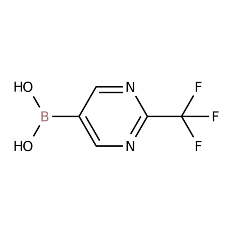 Structure of 1308298-23-8 | [2-(trifluoromethyl)pyrimidin-5-yl]boronic acid