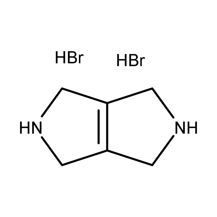 Structure of 135325-05-2 | 1,2,3,4,5,6-Hexahydropyrrolo[3,4-c]pyrrole dihydrobromide
