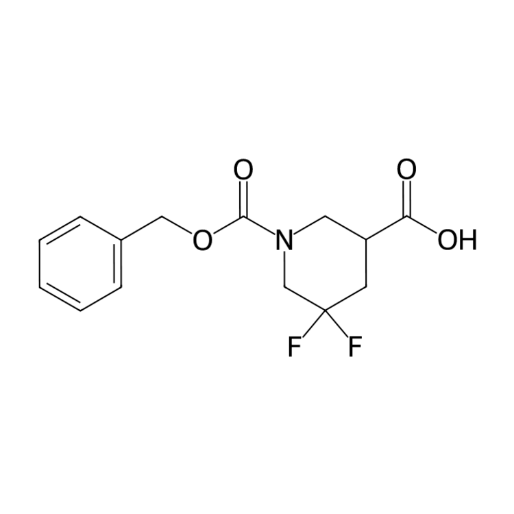 1-[(benzyloxy)carbonyl]-5,5-difluoropiperidine-3-carboxylic acid