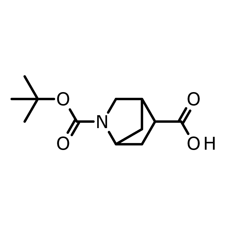 Structure of 1363210-41-6 | 2-[(tert-butoxy)carbonyl]-2-azabicyclo[2.2.1]heptane-5-carboxylic acid