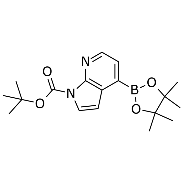 Structure of 1391926-50-3 | tert-butyl 4-(tetramethyl-1,3,2-dioxaborolan-2-yl)-1H-pyrrolo[2,3-b]pyridine-1-carboxylate