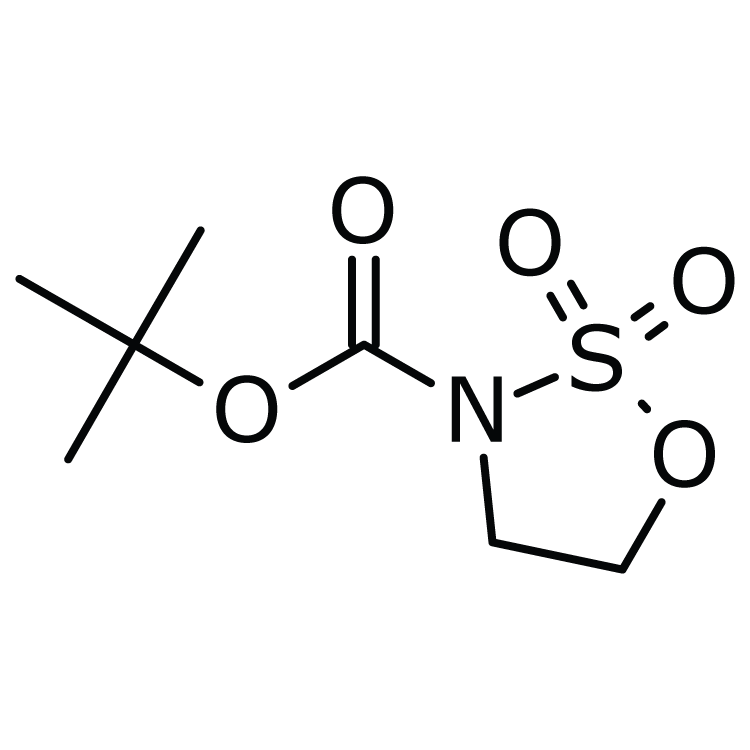 Structure of 459817-82-4 | 2,2-Dioxo-[1,2,3]oxathiazolidine-3-carboxylic acid tert-butyl ester