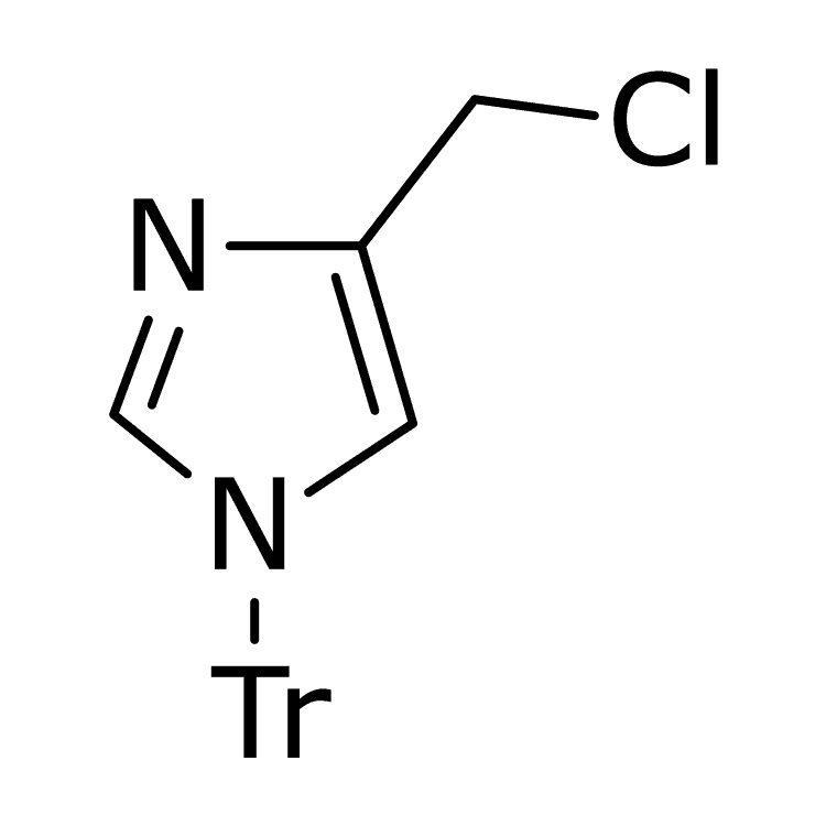 Structure of 103057-10-9 | 4-(Chloromethyl)-1-trityl-1H-imidazole