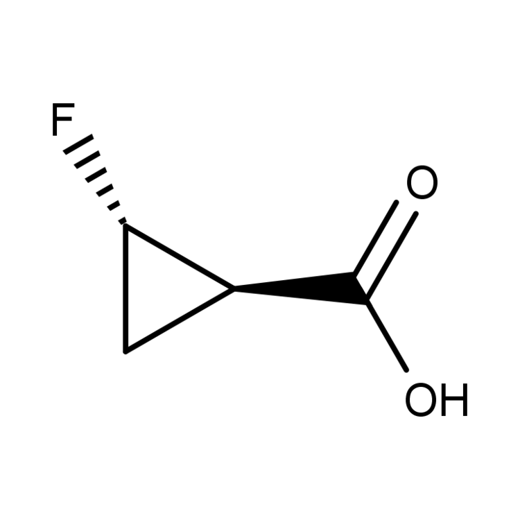 Structure of 167073-08-7 | (1R,2S)-2-fluorocyclopropane-1-carboxylic acid