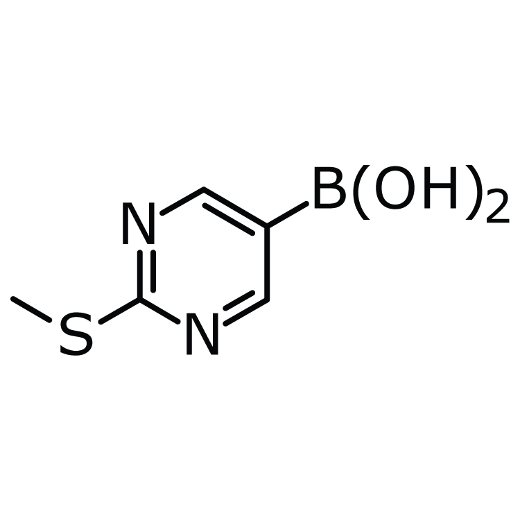 Structure of 348098-29-3 | 2-(Methylthio)pyrimidine-5-boronic acid