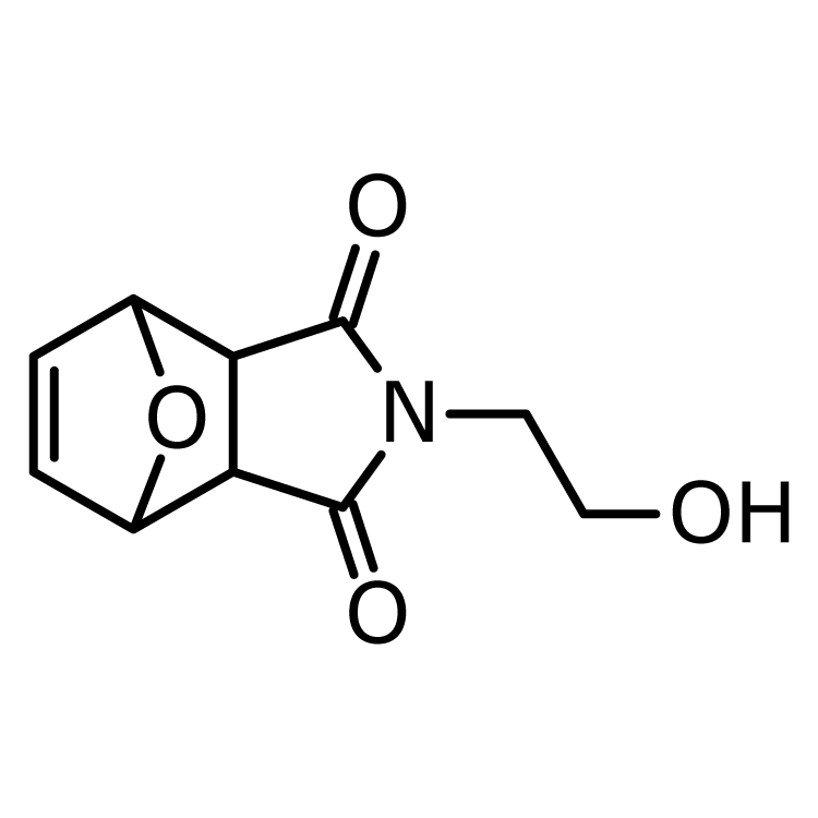 Structure of 32620-90-9 | 3a,4,7,7a-Tetrahydro-2-(2'-hydroxyethyl)-4,7-epoxy-1H-isoindole-1,3(2H)-dione