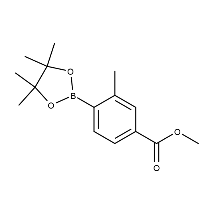 Structure of 473596-87-1 | 4-(Methoxycarbonyl)-2-methylphenylboronic Acid Pinacol Ester