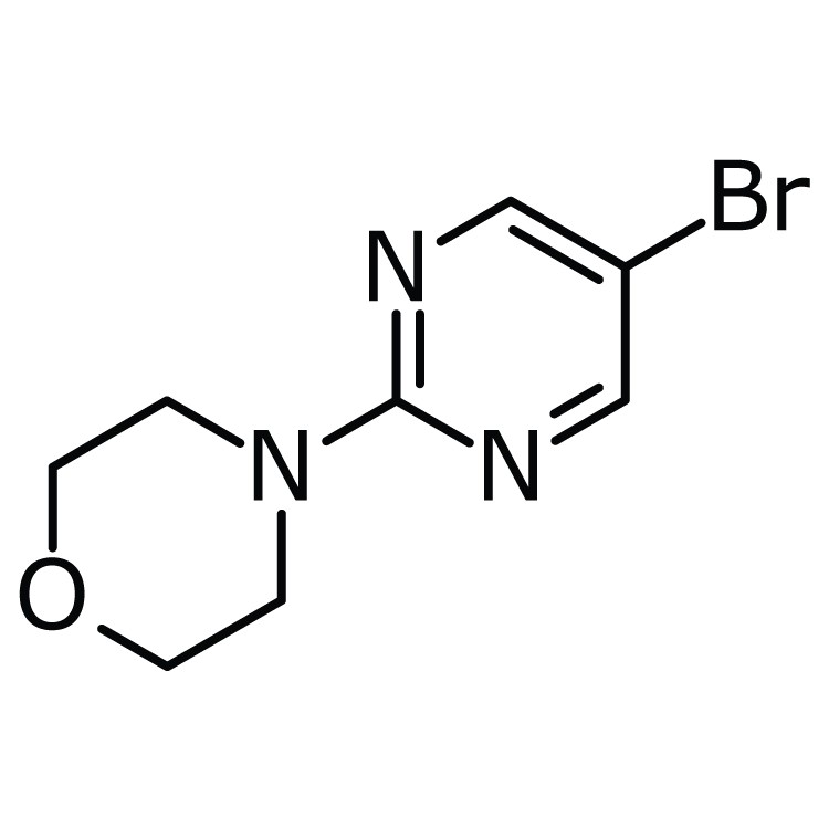 Structure of 84539-22-0 | 5-Bromo-2-morpholin-1-yl-pyrimidine