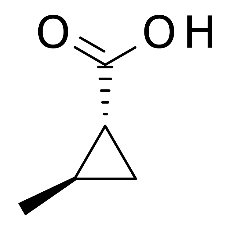 Structure of 6202-94-4 | trans-2-methylcyclopropanecarboxylic acid