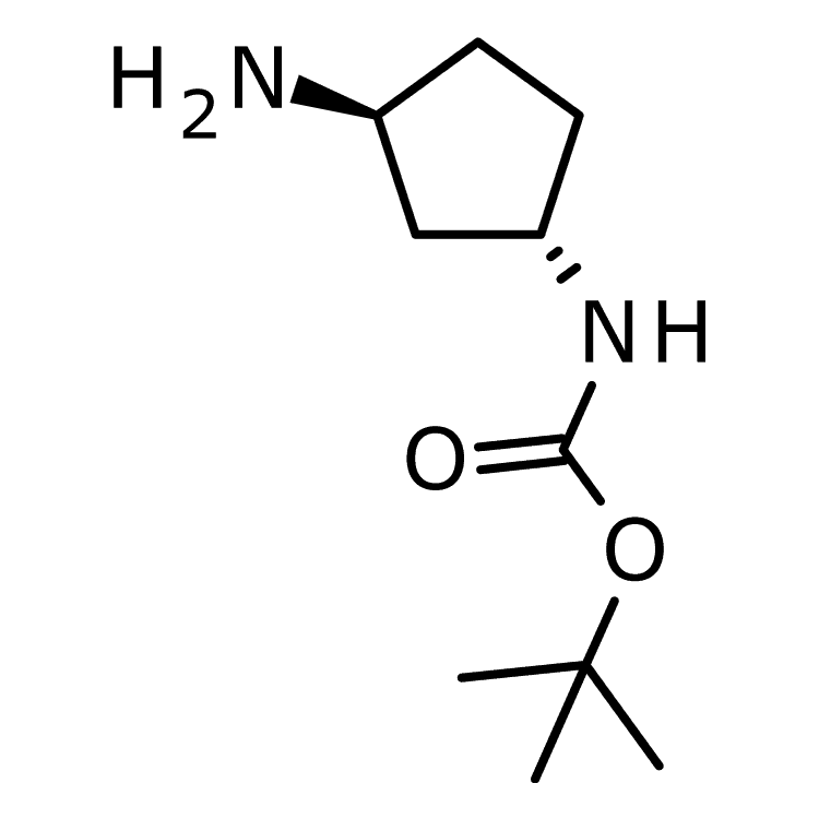 Structure of 645400-44-8 | tert-butyl n-[(1s,3s)-3-aminocyclopentyl]carbamate