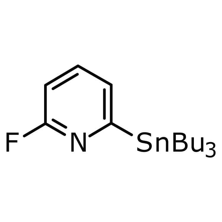 Structure of 1025744-38-0 | 6-Fluoro-2-(tributylstannyl)pyridine
