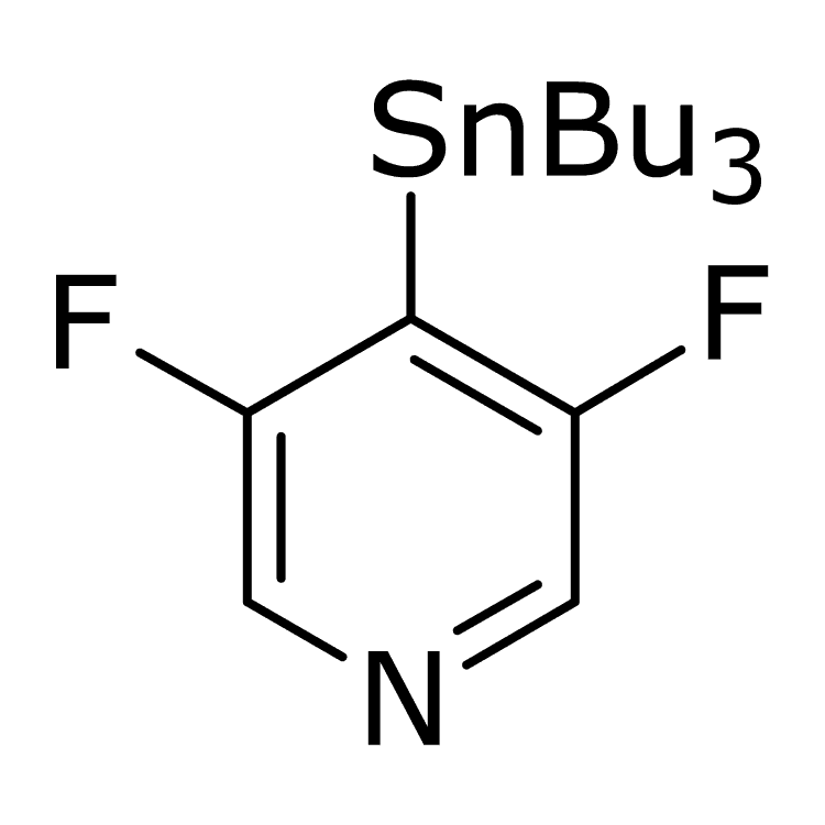 Structure of 765916-82-3 | 3,5-Difluoro-4-(tributylstannyl)pyridine