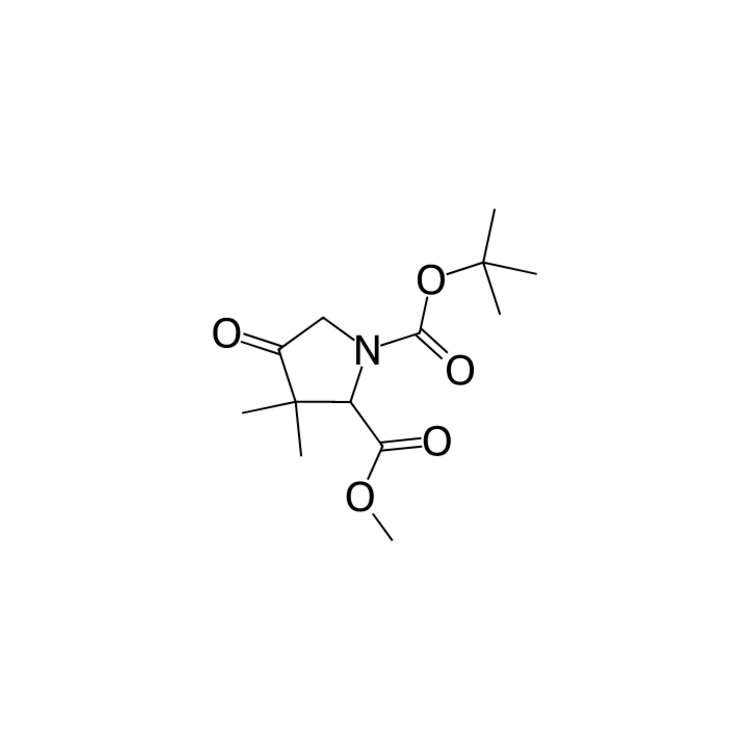 1-tert-butyl 2-methyl 3,3-dimethyl-4-oxopyrrolidine-1,2-dicarboxylate
