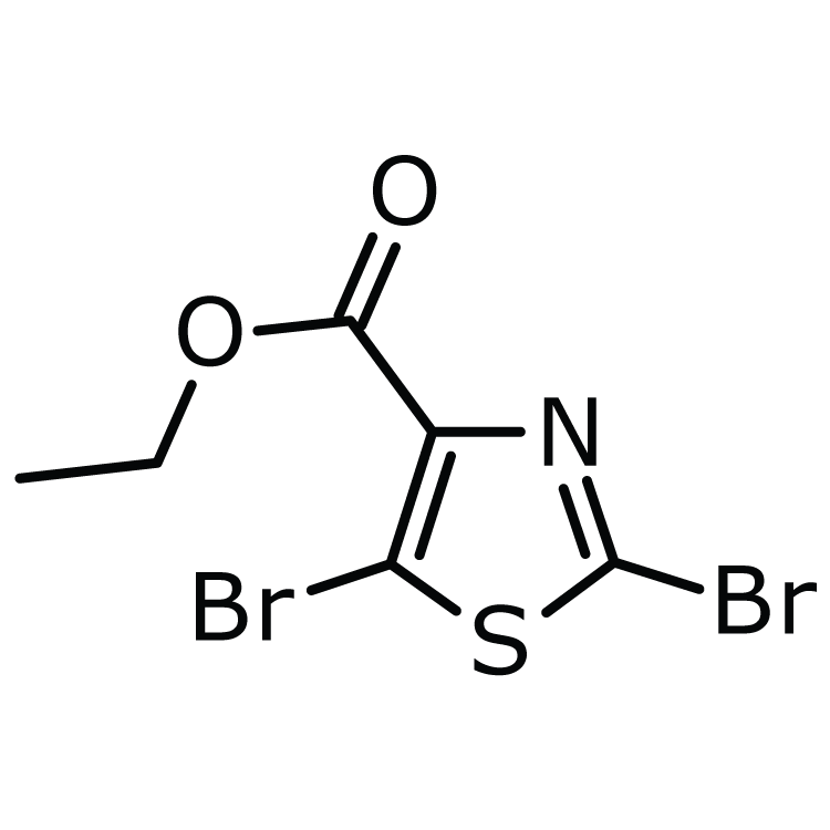 Structure of 208264-60-2 | Ethyl 2,5-Dibromothiazole-4-carboxylate