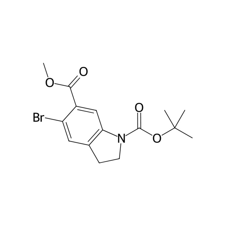 1-tert-butyl 6-methyl 5-bromo-2,3-dihydro-1h-indole-1,6-dicarboxylate