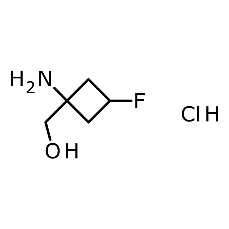 Structure of 1630907-36-6 | (1-amino-3-fluorocyclobutyl)methanol hydrochloride