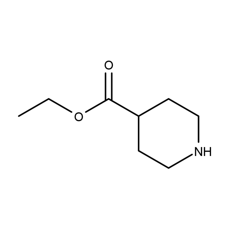 Structure of 1126-09-6 | Ethyl piperidine-4-carboxylate