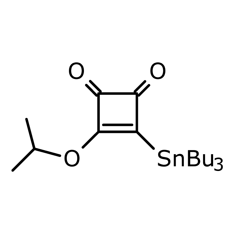 Structure of 129034-70-4 | 3-Isopropoxy-4-(tributylstannyl)-1,2-cyclobutenedione