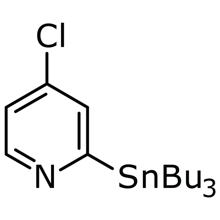 Structure of 1204580-71-1 | 4-Chloro-2-(tributylstannyl)pyridine