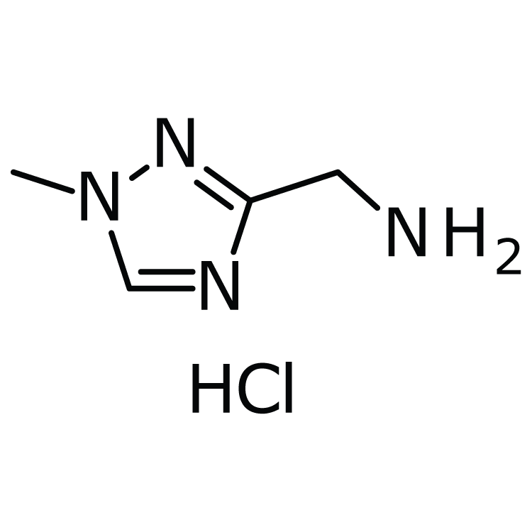 Structure of 215871-44-6 | (1-methyl-1H-1,2,4-triazol-3-yl)methanamine hydrochloride