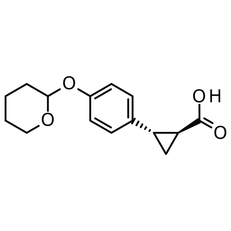 (1S,2S)-rel-2-[4-(oxan-2-yloxy)phenyl]cyclopropane-1-carboxylic acid