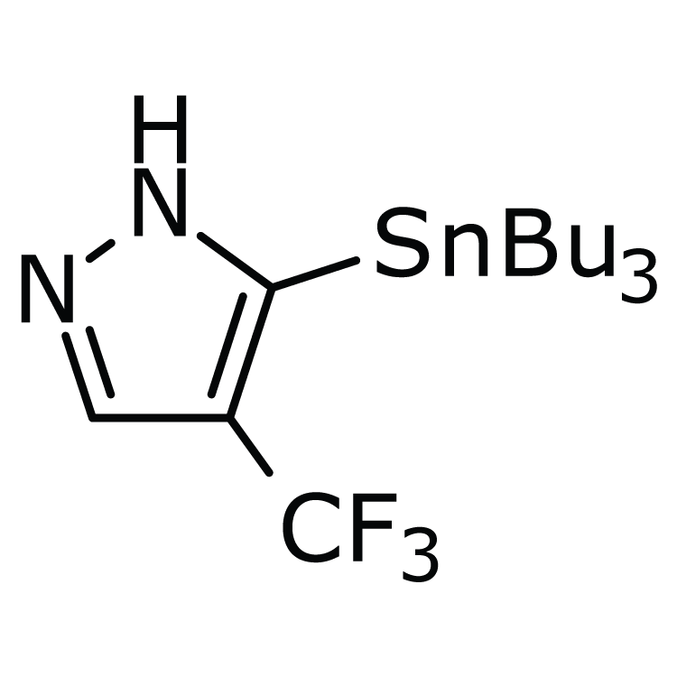 Structure of 790661-62-0 | 4-(Trifluoromethyl)-5-(tributylstannyl)pyrazole