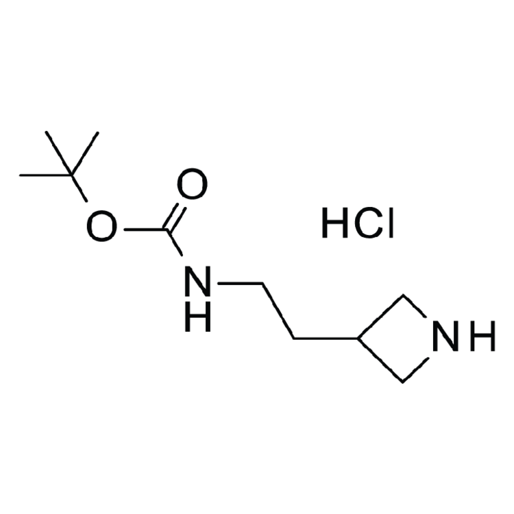 Structure of 1170905-43-7 | 2-(Azetin-3-yl)-1-(N-BOC)ethylamine hydrochloride