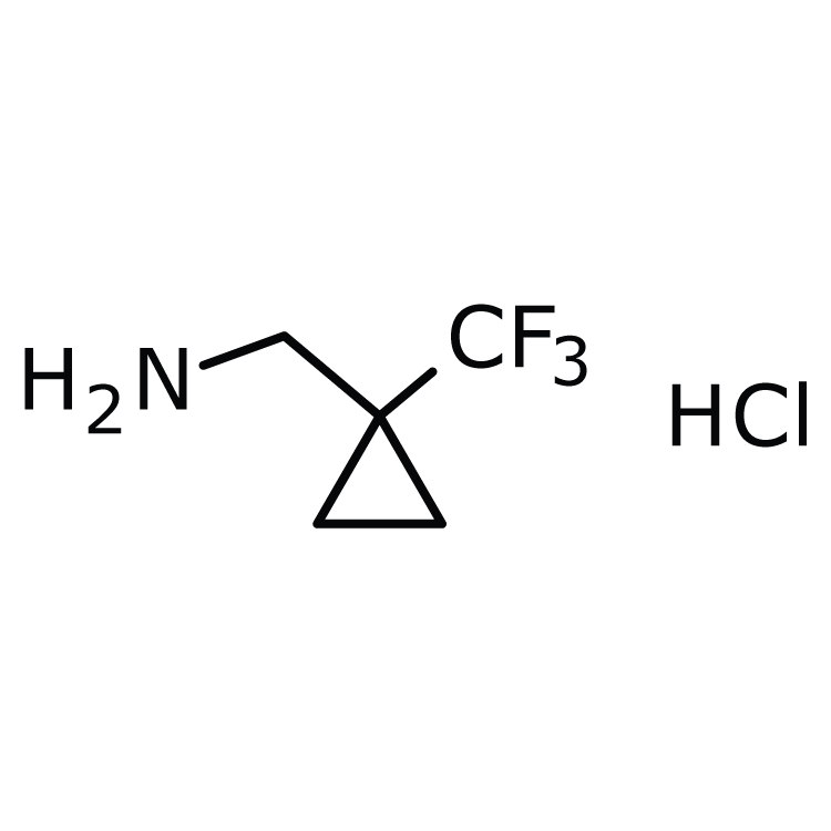 Structure of 1783418-59-6 | [1-(trifluoromethyl)cyclopropyl]methanamine hydrochloride