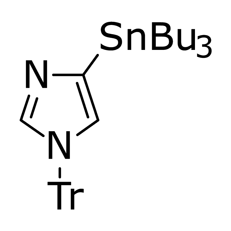 Structure of 208934-35-4 | 4-(Tributylstannyl)-1-tritylimidazole