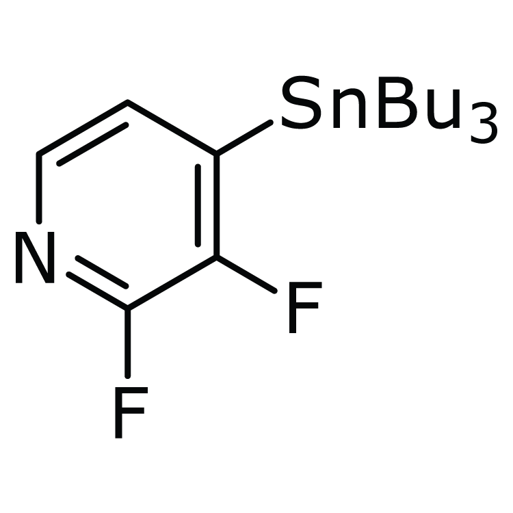 Structure of 1245816-05-0 | 2,3-Difluoro-4-(tributylstannyl)pyridine